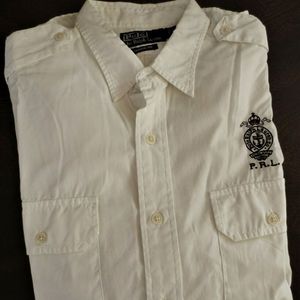 Polo Ralph Lauren Bleecker NY Boston Chicago White Long Sleeve l